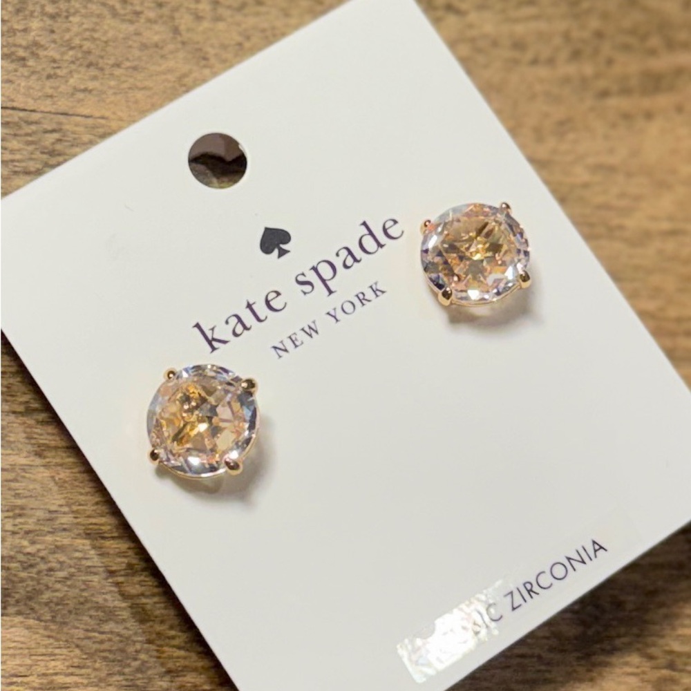 Kate Spade Gold-Tone Gumdrop Earrings NWT ✨ - Picture 3 of 7